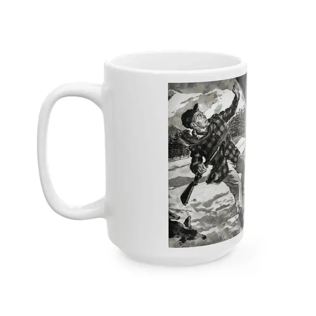 Deadfall, Adventure magazine, March 1958 - White Coffee Mug - Go Mug Yourself