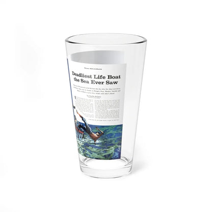 Deadliest Life Boat the Sea Ever Saw, Cavalier, February 1960 - Pint Glass 16oz-Go Mug Yourself