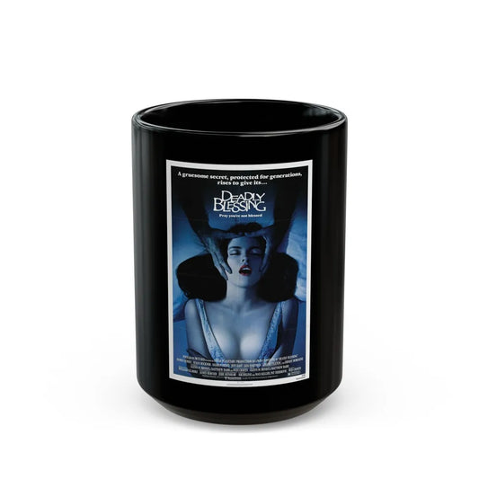 DEADLY BLESSING 1981 Movie Poster - Black Coffee Mug-15oz-Go Mug Yourself