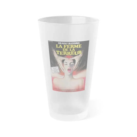 DEADLY BLESSING (FRENCH) 1981 Movie Poster - Frosted Pint Glass 16oz Default Title - Go Mug Yourself