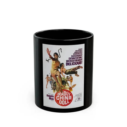 DEADLY CHINA DOLL 1972 Movie Poster - Black Coffee Mug 11oz - Go Mug Yourself