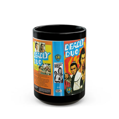 DEADLY DUO (VHS COVER) - Black Coffee Mug-15oz-Go Mug Yourself