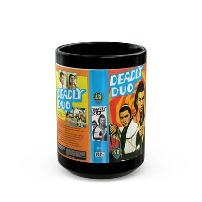 DEADLY DUO (VHS COVER) - Black Coffee Mug 15oz - Go Mug Yourself