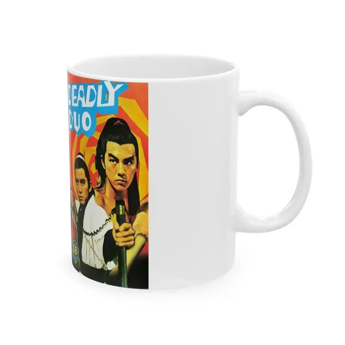 DEADLY DUO (VHS COVER) - White Coffee Mug - Go Mug Yourself