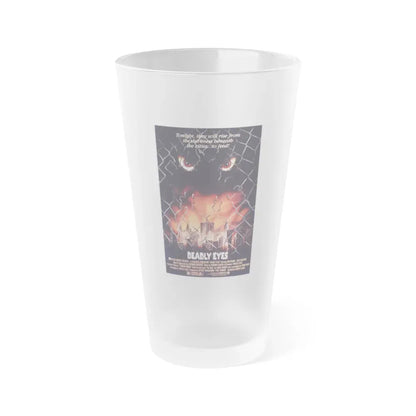 DEADLY EYES 1982 Movie Poster - Frosted Pint Glass 16oz Default Title - Go Mug Yourself