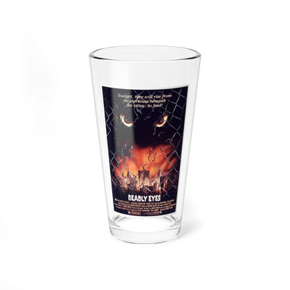 DEADLY EYES 1982 Movie Poster - Pint Glass 16oz-16oz-Go Mug Yourself