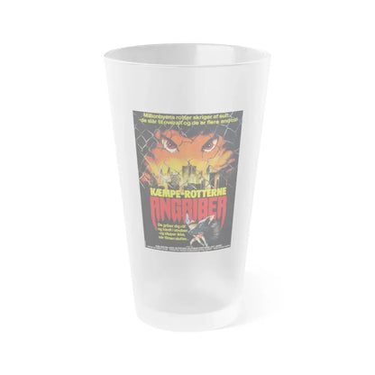 DEADLY EYES (DANISH) 1982 Movie Poster - Frosted Pint Glass 16oz Default Title - Go Mug Yourself