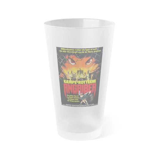 DEADLY EYES (DANISH) 1982 Movie Poster - Frosted Pint Glass 16oz Default Title - Go Mug Yourself