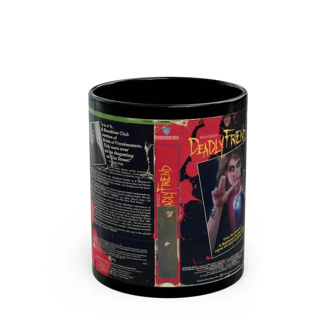 DEADLY FRIEND (VHS COVER) - Black Coffee Mug 11oz - Go Mug Yourself