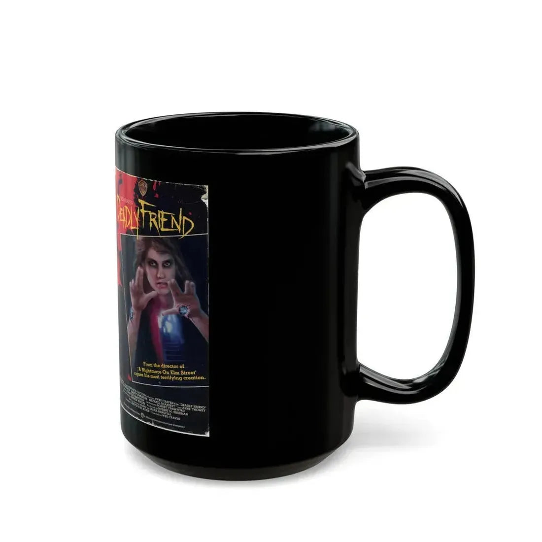 DEADLY FRIEND (VHS COVER) - Black Coffee Mug - Go Mug Yourself