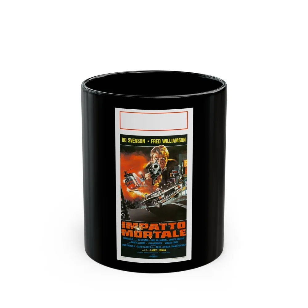 DEADLY IMPACT (ITALIAN) 1984 Movie Poster - Black Coffee Mug-11oz-Go Mug Yourself