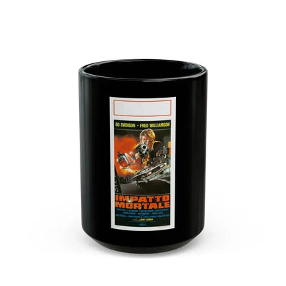 DEADLY IMPACT (ITALIAN) 1984 Movie Poster - Black Coffee Mug 15oz - Go Mug Yourself