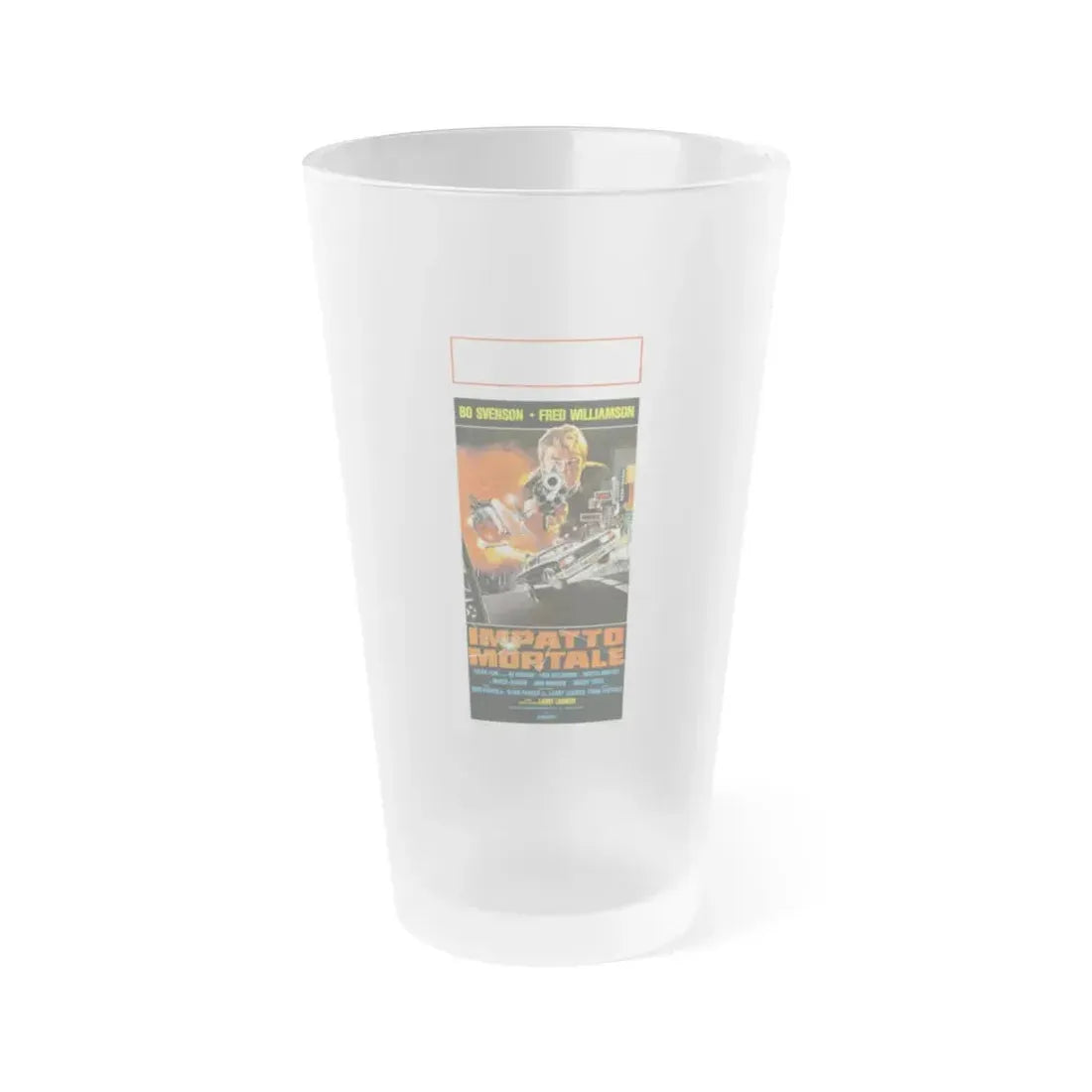 DEADLY IMPACT (ITALIAN) 1984 Movie Poster - Frosted Pint Glass 16oz Default Title - Go Mug Yourself