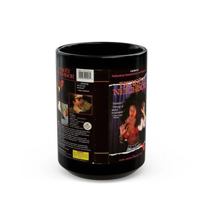 DEADLY NEIGHBOR (VHS COVER) - Black Coffee Mug-15oz-Go Mug Yourself