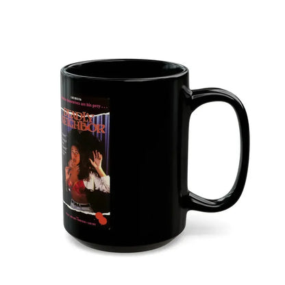 DEADLY NEIGHBOR (VHS COVER) - Black Coffee Mug - Go Mug Yourself