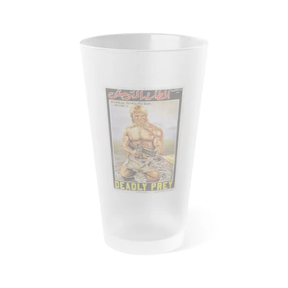 DEADLY PREY (EGYPT) 1987 Movie Poster - Frosted Pint Glass 16oz-Go Mug Yourself