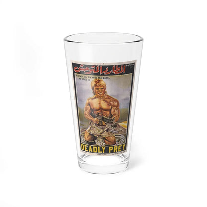 DEADLY PREY (EGYPT) 1987 Movie Poster - Pint Glass 16oz-16oz-Go Mug Yourself