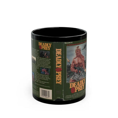 DEADLY PREY (VHS COVER) - Black Coffee Mug-11oz-Go Mug Yourself