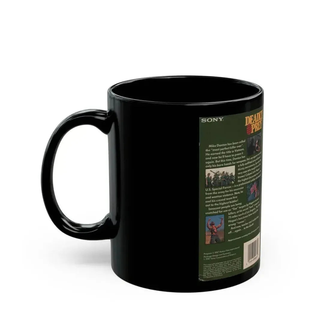 DEADLY PREY (VHS COVER) - Black Coffee Mug - Go Mug Yourself