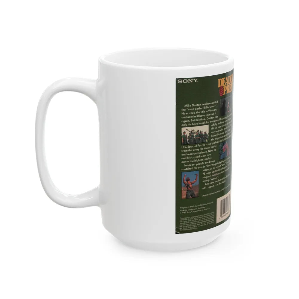 DEADLY PREY (VHS COVER) - White Coffee Mug-Go Mug Yourself