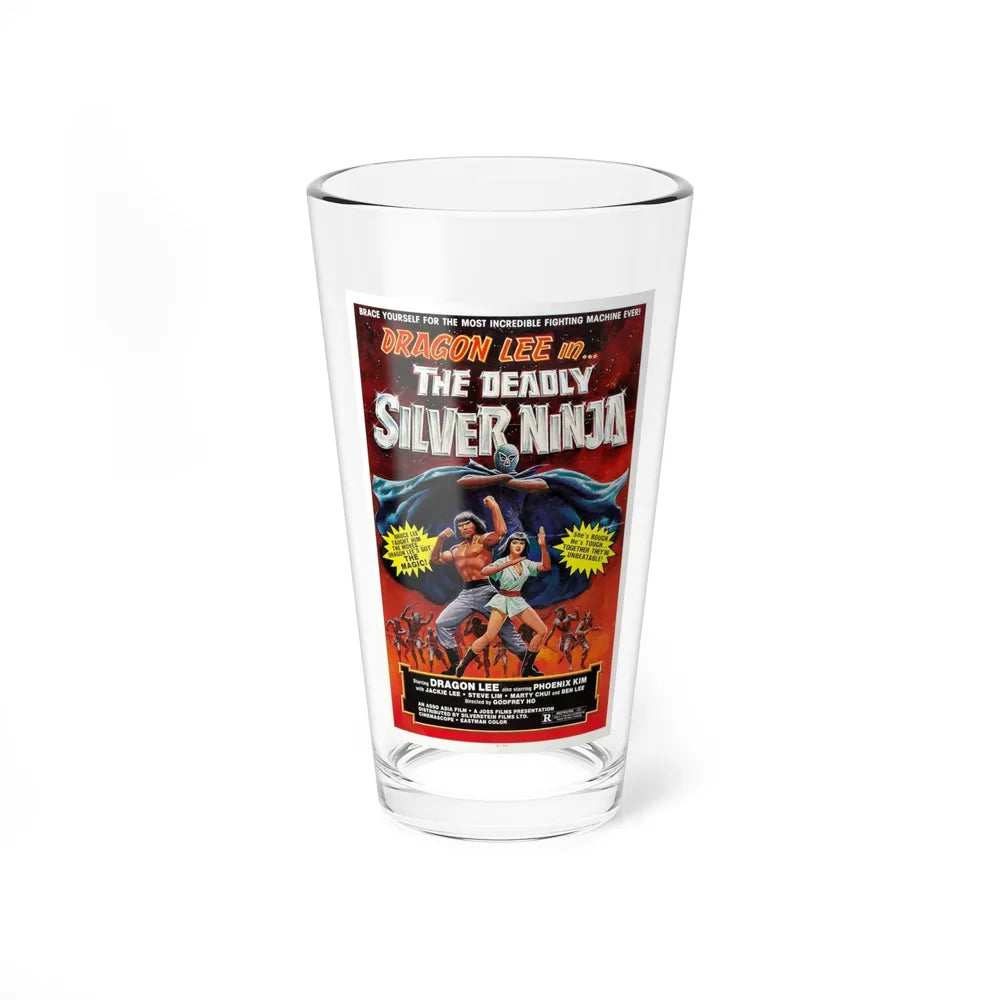 DEADLY SILVER NINJA 1978 Movie Poster - Pint Glass 16oz-16oz-Go Mug Yourself