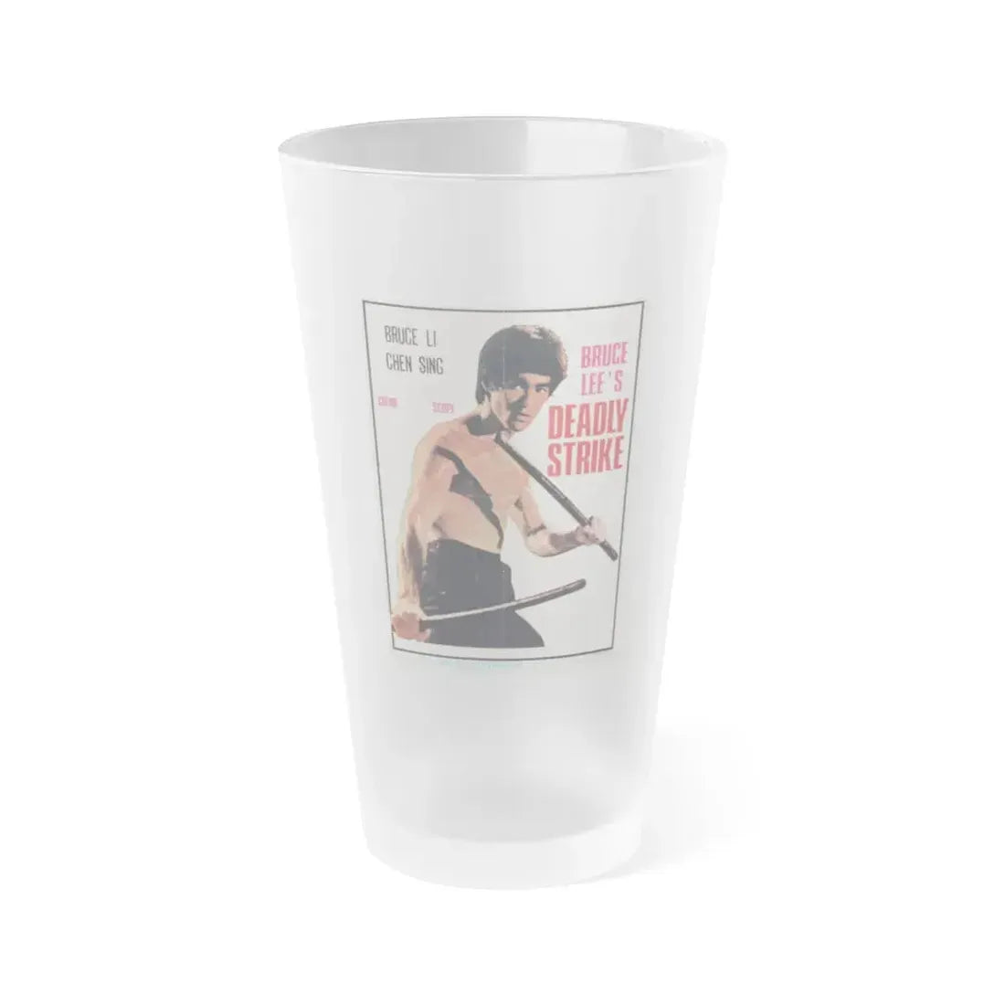 DEADLY STRIKE 1978 Movie Poster - Frosted Pint Glass 16oz Default Title - Go Mug Yourself
