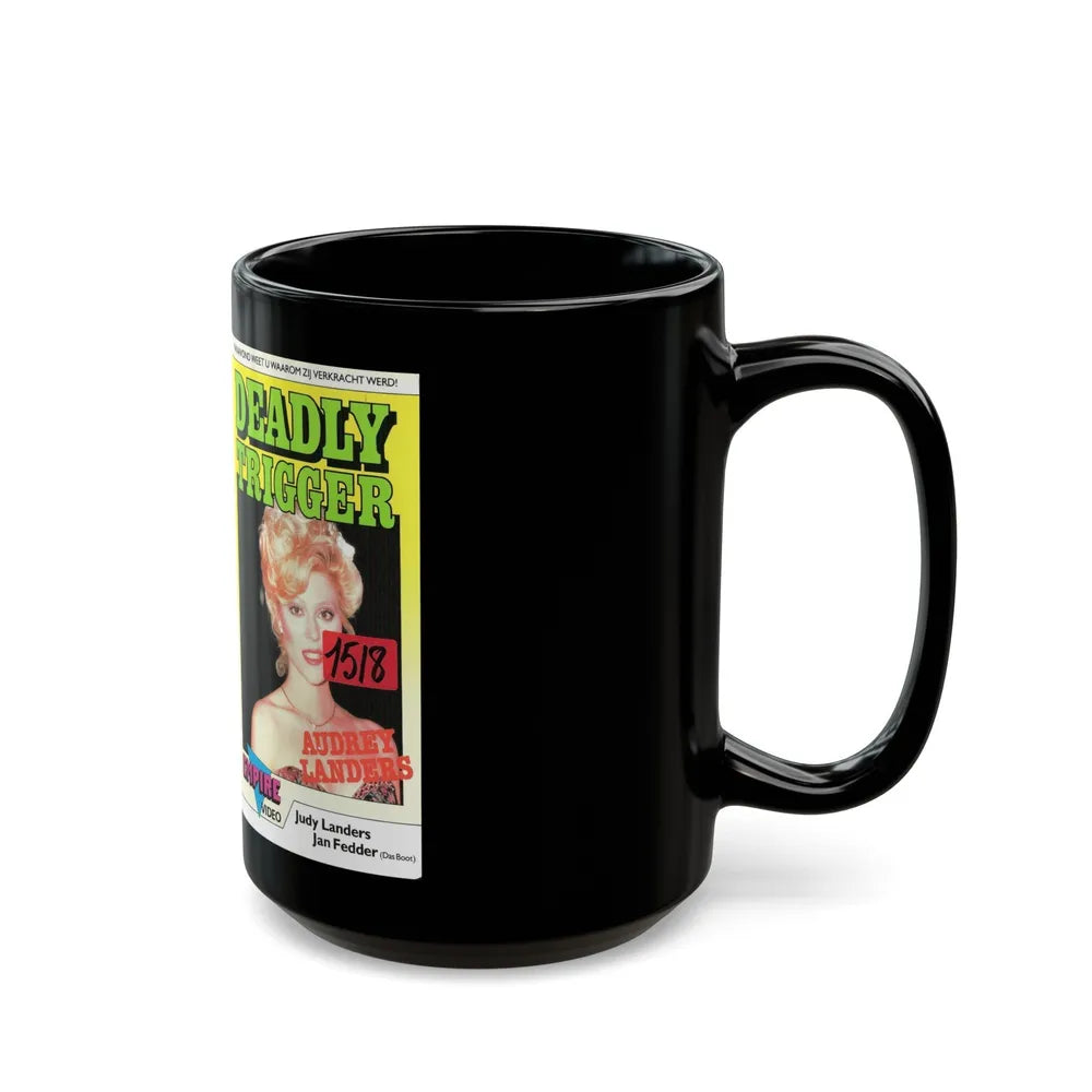 DEADLY TRIGGER (VHS COVER) - Black Coffee Mug-Go Mug Yourself