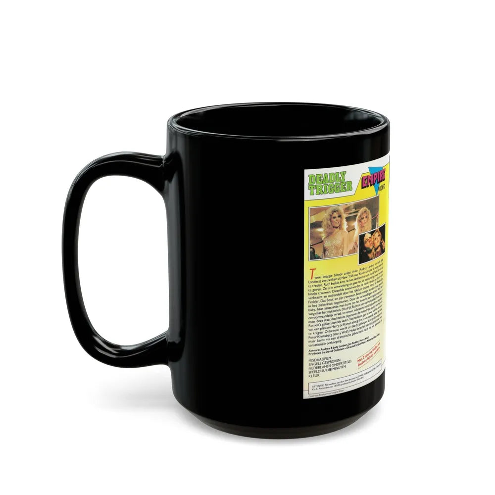 DEADLY TRIGGER (VHS COVER) - Black Coffee Mug-Go Mug Yourself