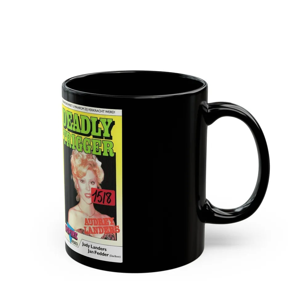 DEADLY TRIGGER (VHS COVER) - Black Coffee Mug-Go Mug Yourself