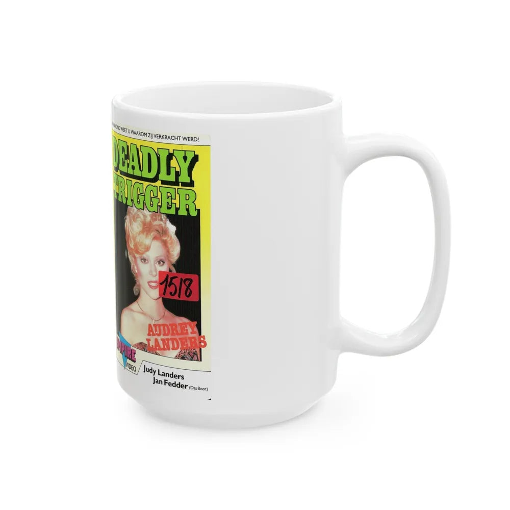 DEADLY TRIGGER (VHS COVER) - White Coffee Mug-Go Mug Yourself