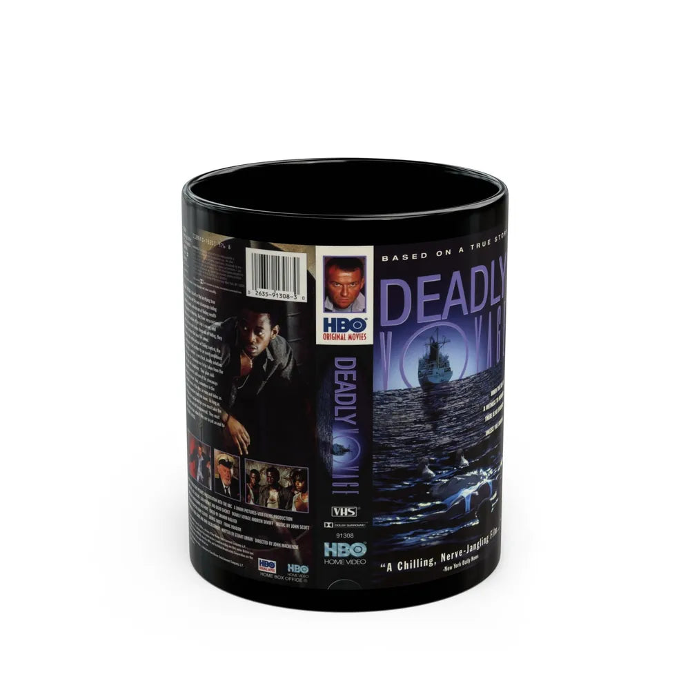 DEADLY VOYAGE (VHS COVER) - Black Coffee Mug-11oz-Go Mug Yourself