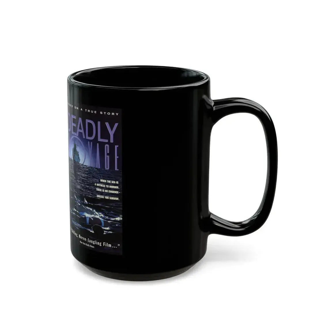 DEADLY VOYAGE (VHS COVER) - Black Coffee Mug - Go Mug Yourself