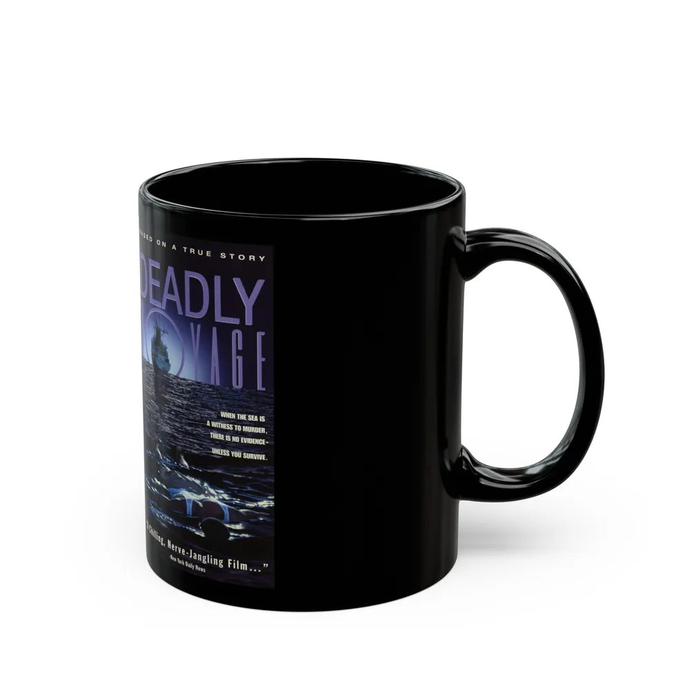 DEADLY VOYAGE (VHS COVER) - Black Coffee Mug-Go Mug Yourself