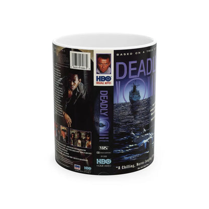 DEADLY VOYAGE (VHS COVER) - White Coffee Mug-11oz-Go Mug Yourself