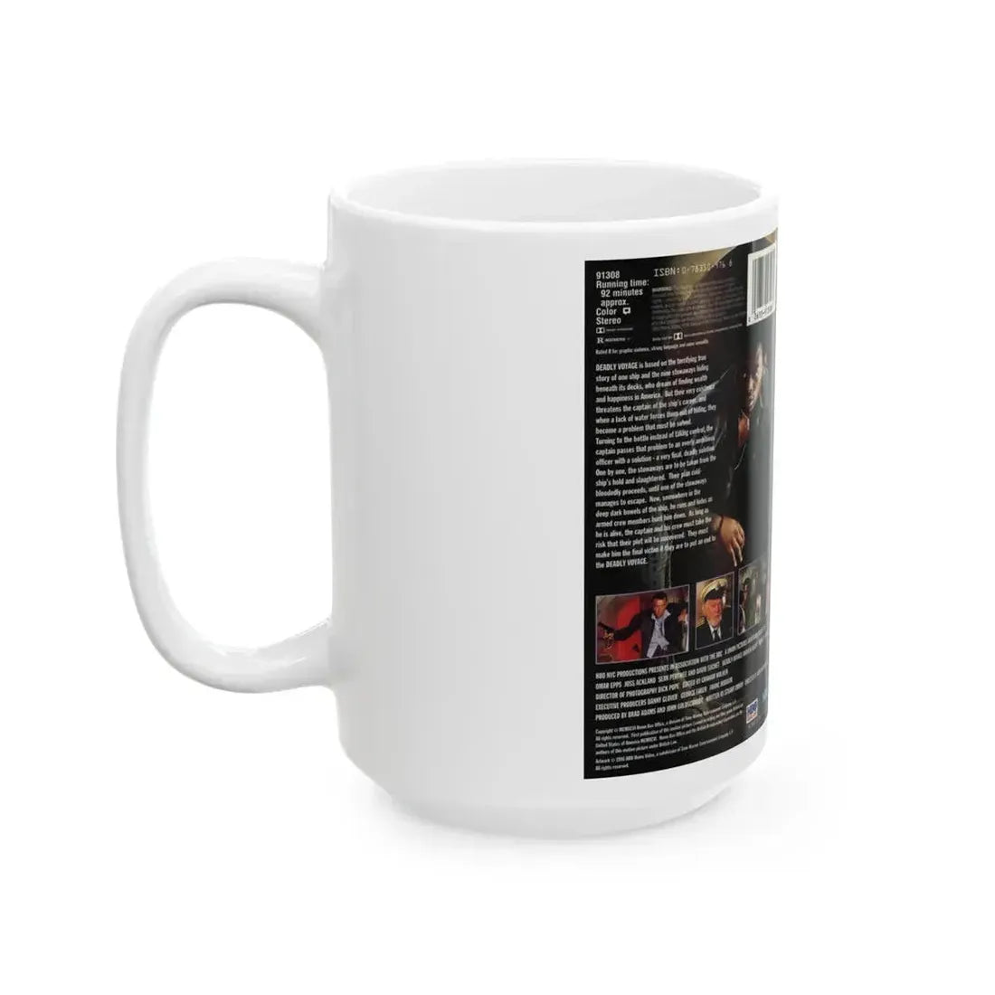 DEADLY VOYAGE (VHS COVER) - White Coffee Mug - Go Mug Yourself