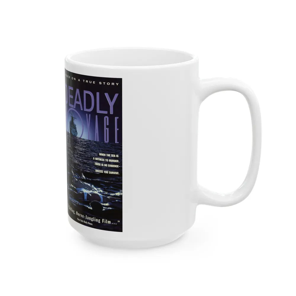 DEADLY VOYAGE (VHS COVER) - White Coffee Mug-Go Mug Yourself