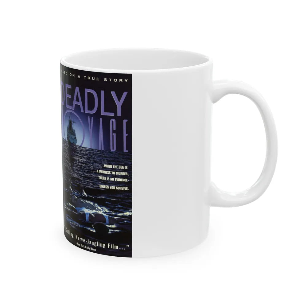 DEADLY VOYAGE (VHS COVER) - White Coffee Mug-Go Mug Yourself