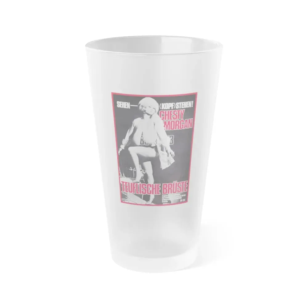 DEADLY WEAPONS (GERMAN) 1974 Movie Poster - Frosted Pint Glass 16oz Default Title - Go Mug Yourself