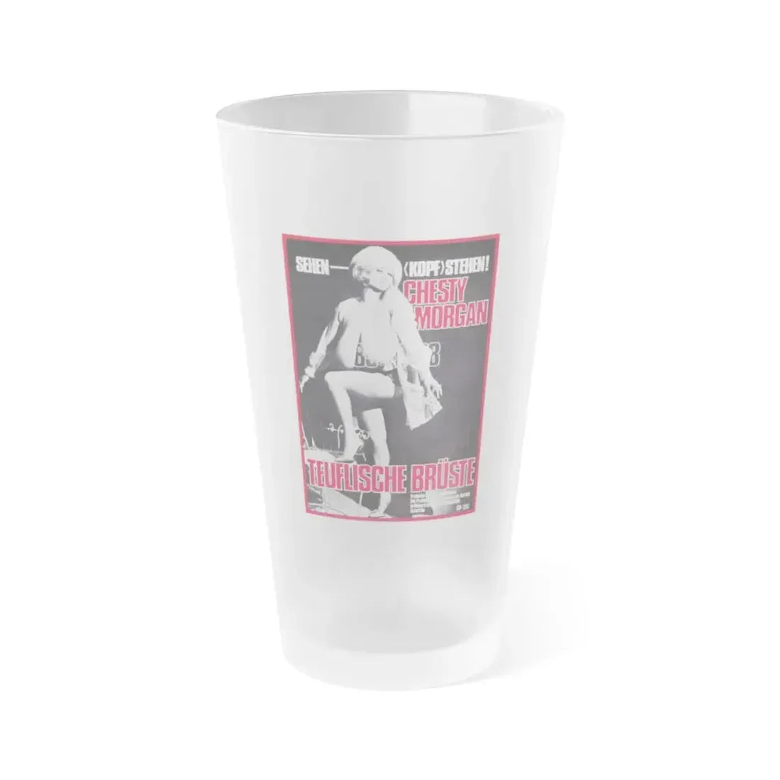 DEADLY WEAPONS (GERMAN) 1974 Movie Poster - Frosted Pint Glass 16oz Default Title - Go Mug Yourself