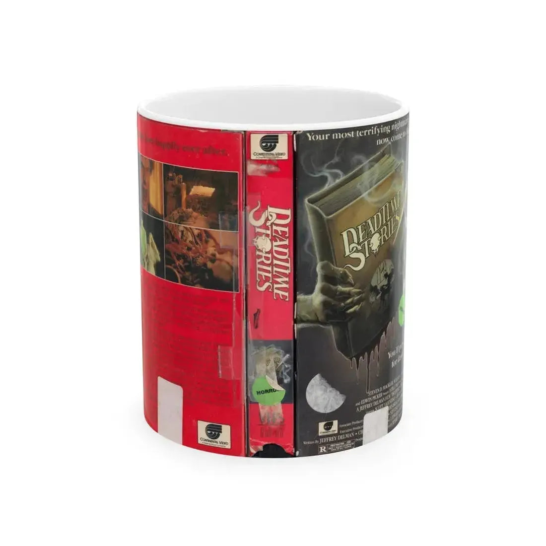 DEADTIME STORIES (VHS COVER) - White Coffee Mug 11oz - Go Mug Yourself