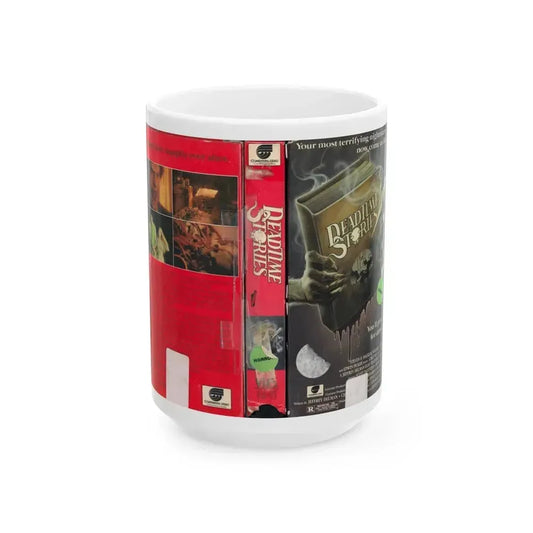 DEADTIME STORIES (VHS COVER) - White Coffee Mug 15oz - Go Mug Yourself