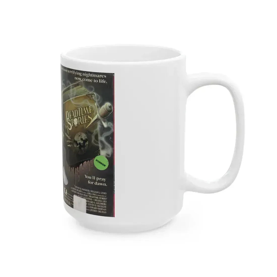 DEADTIME STORIES (VHS COVER) - White Coffee Mug - Go Mug Yourself