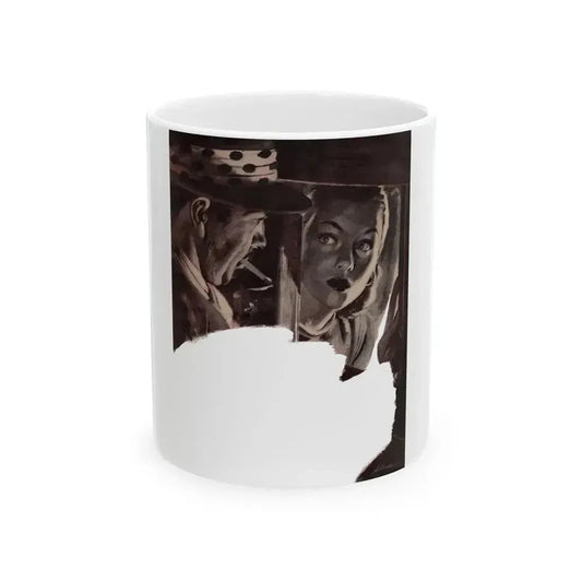 Dealers in Illusion (1), Cosmopolitan, February 1948 - White Coffee Mug 11oz - Go Mug Yourself