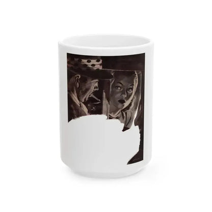 Dealers in Illusion (1), Cosmopolitan, February 1948 - White Coffee Mug 15oz - Go Mug Yourself