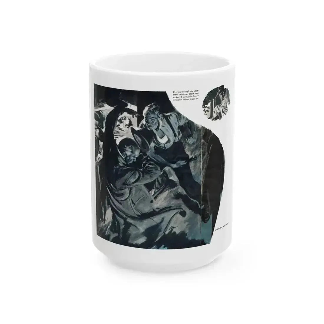 Dealers in Illusion (2), Cosmopolitan, February 1948 - White Coffee Mug 15oz - Go Mug Yourself