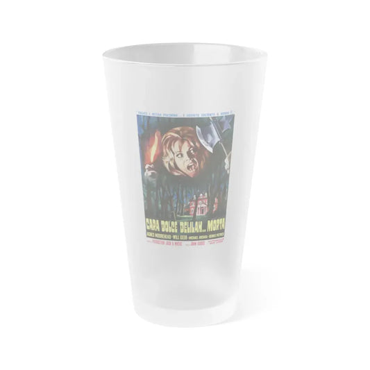 DEAR DEAD DELILAH (ITALIAN) 1972 Movie Poster - Frosted Pint Glass 16oz Default Title - Go Mug Yourself