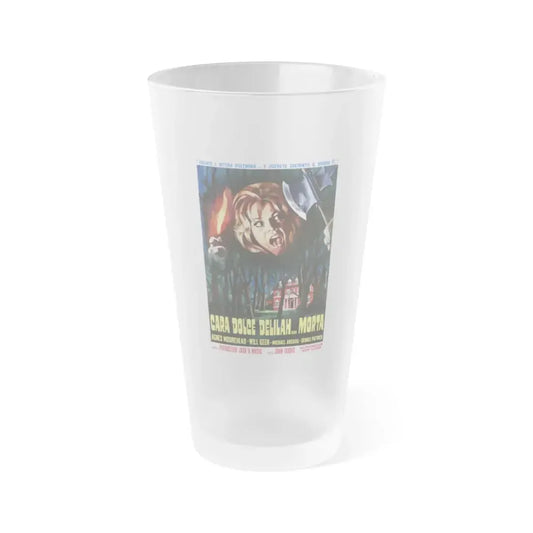 DEAR DEAD DELILAH (ITALIAN) 1972 Movie Poster - Frosted Pint Glass 16oz Default Title - Go Mug Yourself