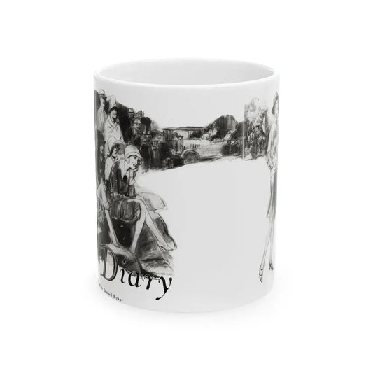 Dear Diary (1), Redbook magazine, December 1926 - White Coffee Mug 11oz - Go Mug Yourself