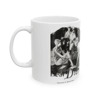 Dear Diary (1), Redbook magazine, December 1926 - White Coffee Mug - Go Mug Yourself