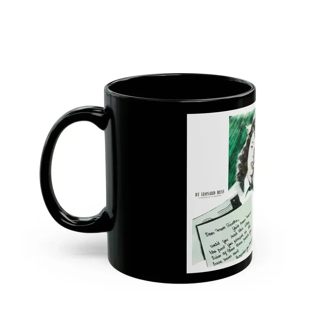 Dear Frank Sinatra (1), Life Story magazine, May 1944 - Black Coffee Mug - Go Mug Yourself